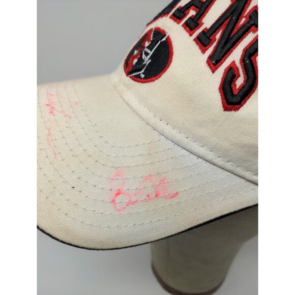 MLB Indianapolis Indians Snapback Hat Embroidered Cream Autographed SEE DESC - Picture 6 of 13